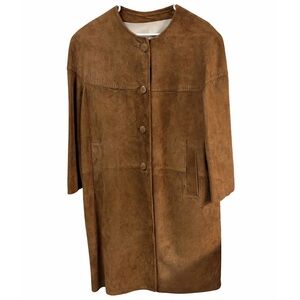 Vintage Reed Sportswear Women’s Brown suede leather Coat